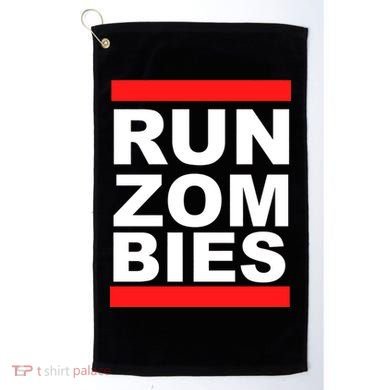 Run Zombies Retro Golf Towel