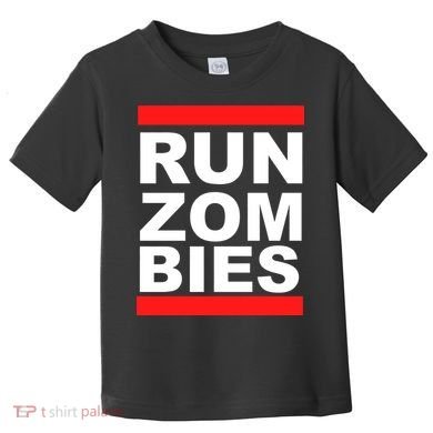 Run Zombies Retro Toddler T-Shirt