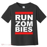 Run Zombies Retro Toddler T-Shirt thumb 0