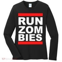 Run Zombies Retro Women's Long Sleeve Shirt thumb 0