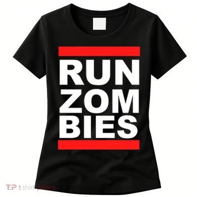 Run Zombies Retro Women's T-Shirt