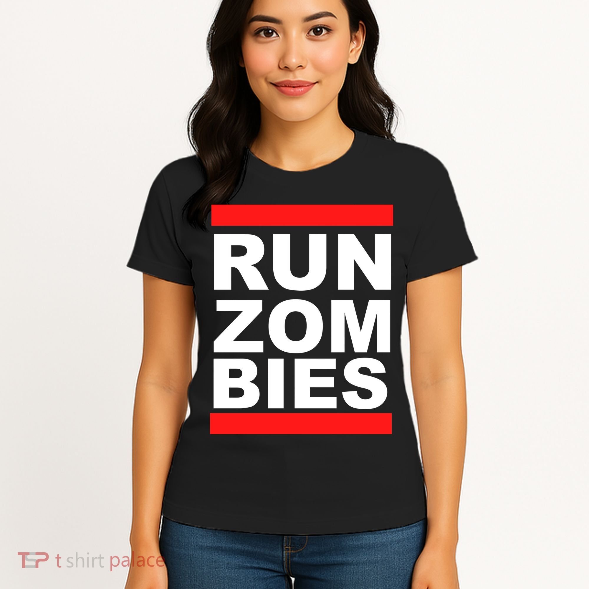 Run Zombies Retro Women's T-Shirt