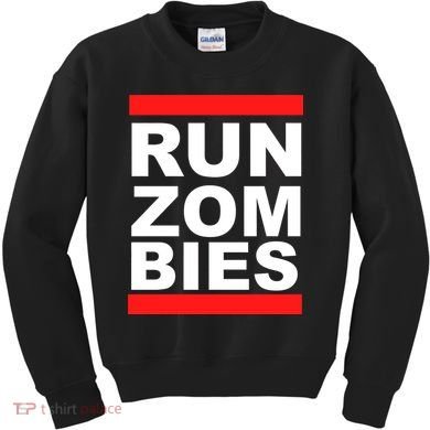 Run Zombies Retro Kids Sweatshirt