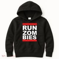Run Zombies Retro Kids Hoodie thumb 0