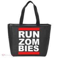 Run Zombies Retro Tote Bag thumb 0