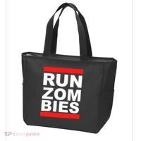 Run Zombies Retro Tote Bag thumb 3