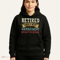 Retired Under New Management See Wife For Details Husband Hoodie thumb 5
