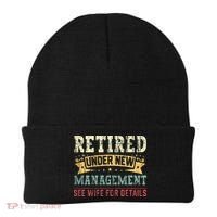 Retired Under New Management See Wife For Details Husband Beanie thumb 0