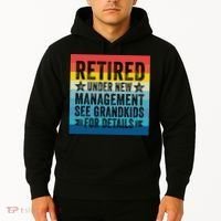 Retired Under New Management See Grandkids For Details Hoodie thumb 2