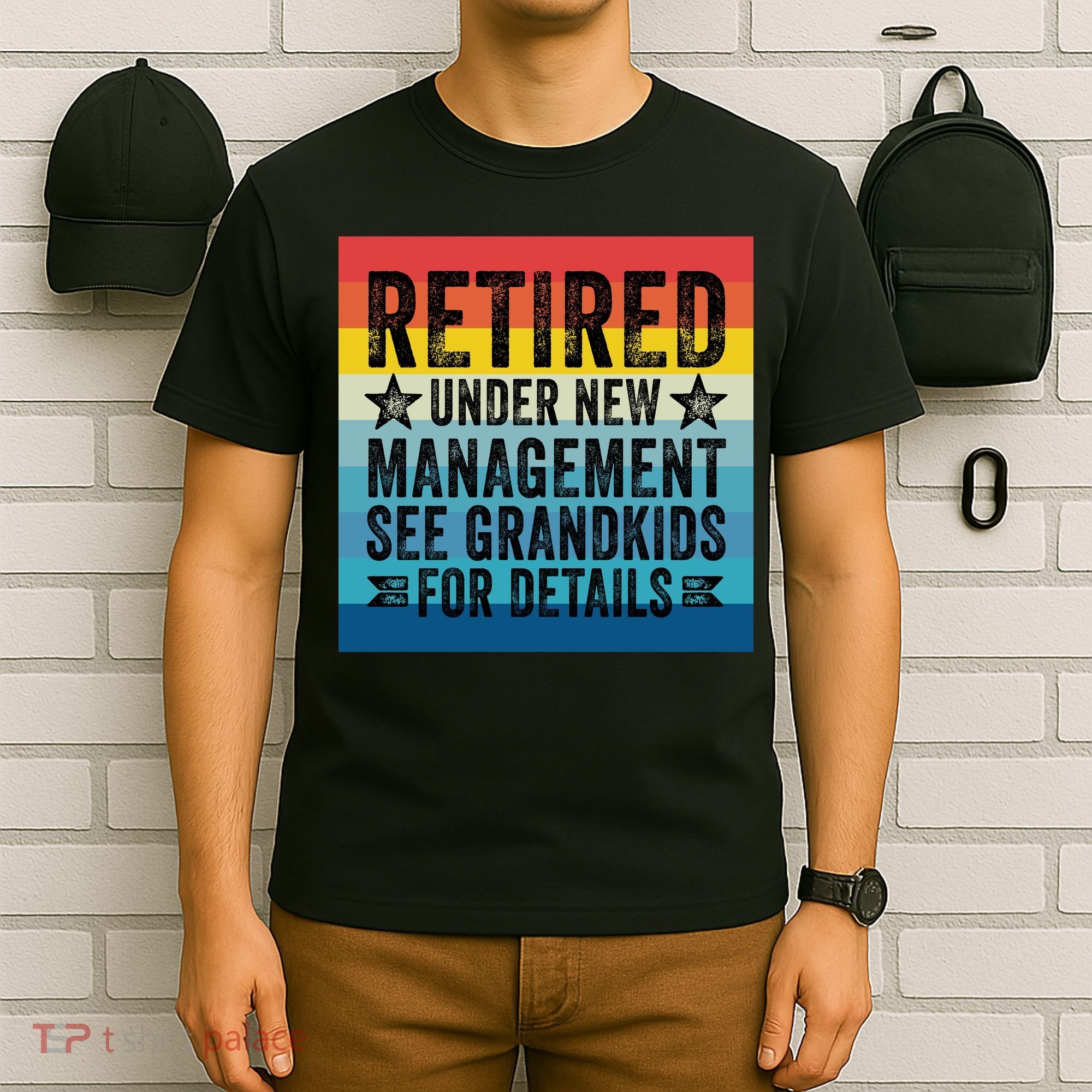 Retired Under New Management See Grandkids For Details T-Shirt