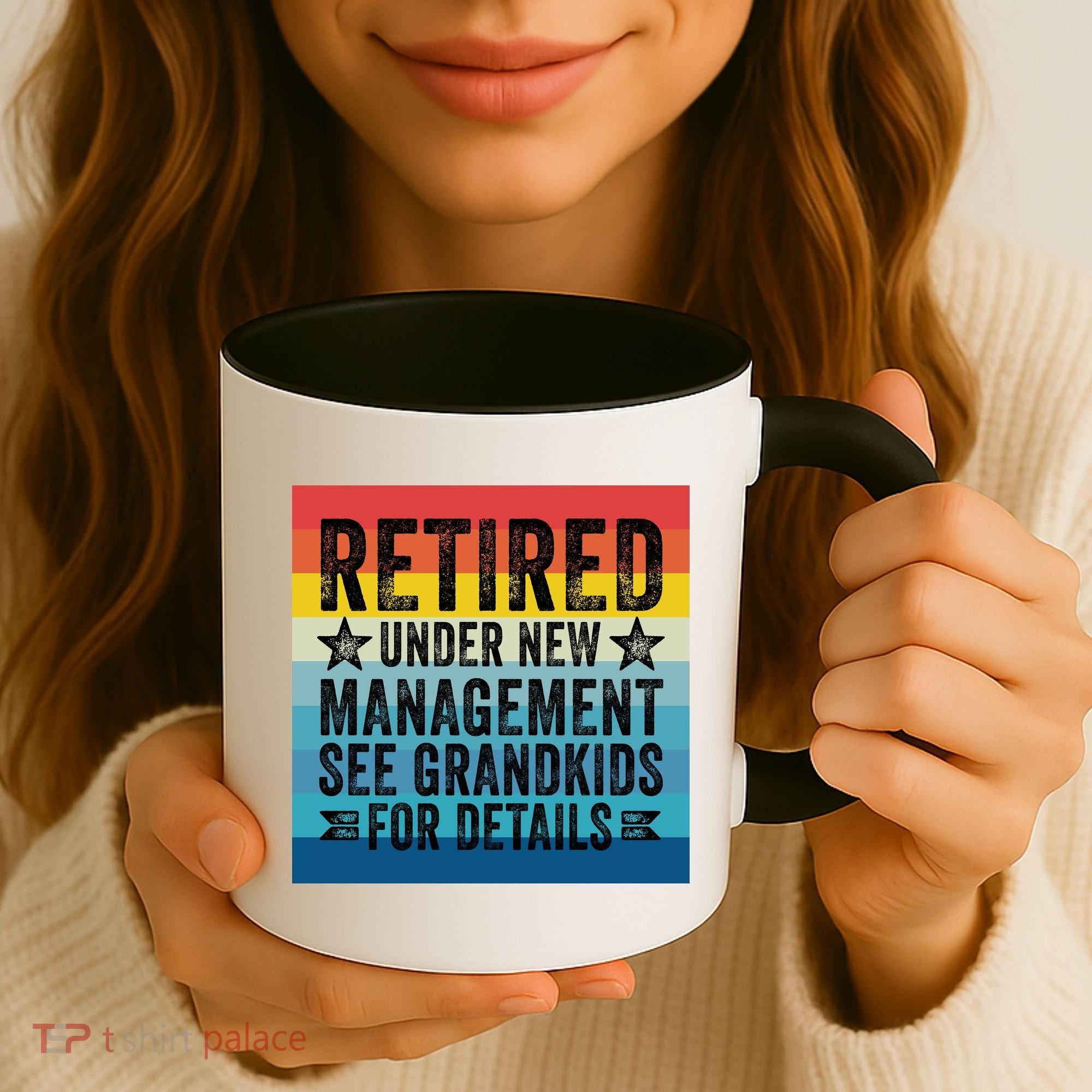 Retired Under New Management See Grandkids For Details Coffee Mug