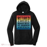 Retired Under New Management See Grandkids For Details Women's Hoodie thumb 0