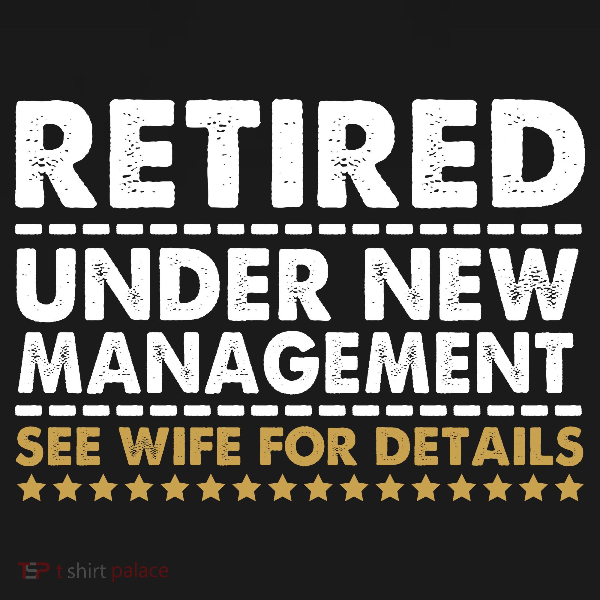 Retired Under New Management See Wife For Details Funny Husband Coaster