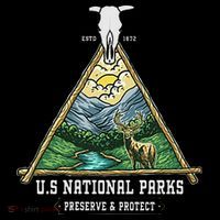 Retro US National Parks Preserve And Protect Outdoor Stripe Pom Pom Beanie thumb 2