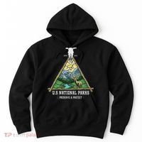 Retro US National Parks Preserve And Protect Outdoor Hoodie thumb 0
