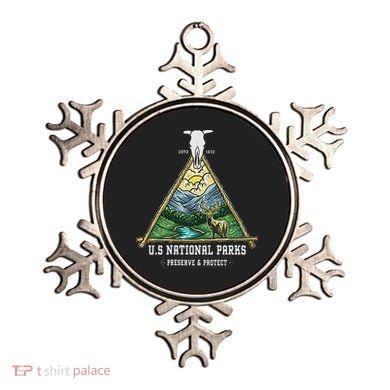 Retro US National Parks Preserve And Protect Outdoor Ornament