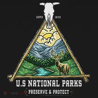 Retro US National Parks Preserve And Protect Outdoor Ornament thumb 1