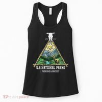 Retro US National Parks Preserve And Protect Outdoor Women's Tank Top thumb 0
