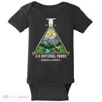 Retro US National Parks Preserve And Protect Outdoor Baby Bodysuit thumb 0