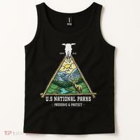 Retro US National Parks Preserve And Protect Outdoor Tank Top thumb 2