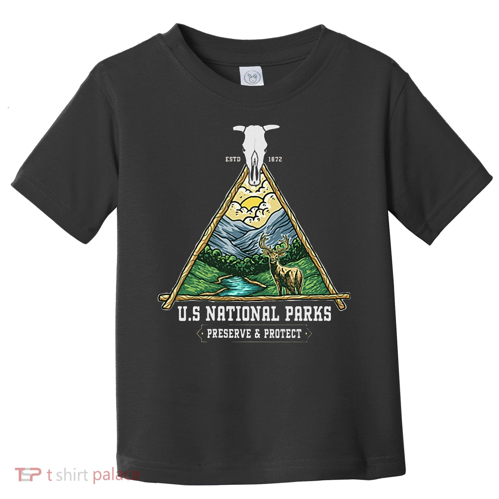 Retro US National Parks Preserve And Protect Outdoor Toddler T-Shirt