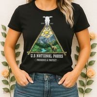 Retro US National Parks Preserve And Protect Outdoor Women's T-Shirt thumb 2