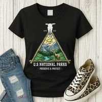 Retro US National Parks Preserve And Protect Outdoor Women's T-Shirt thumb 3