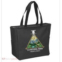Retro US National Parks Preserve And Protect Outdoor Tote Bag thumb 2