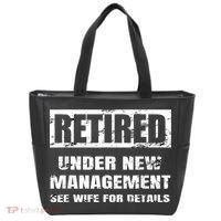 Retired Under New Management See Wife For Details Tote Bag thumb 0