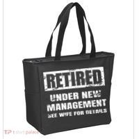 Retired Under New Management See Wife For Details Tote Bag thumb 2
