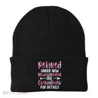 Retired Under New Management See Grandkids, Funny Retirement Beanie thumb 0