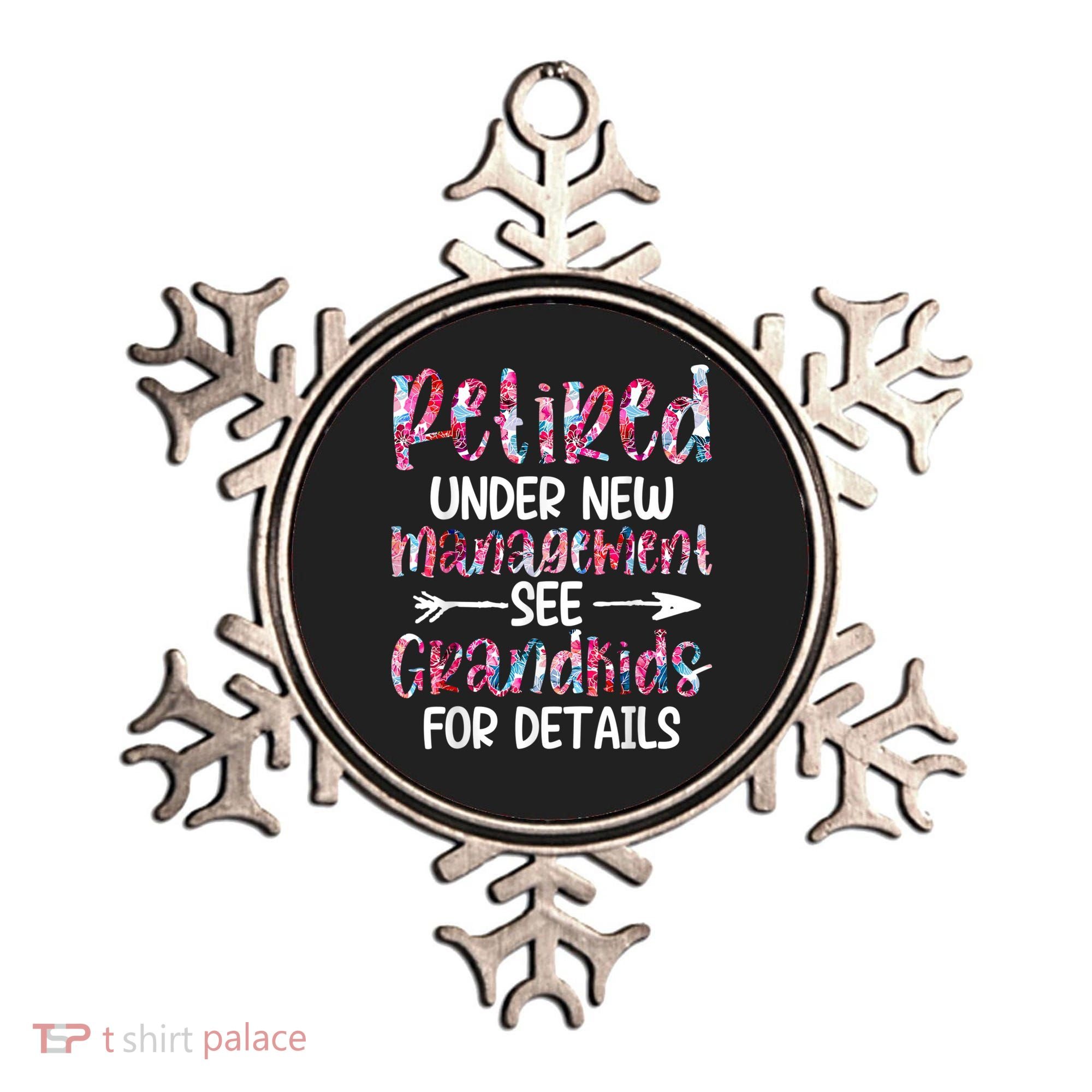 Retired Under New Management See Grandkids, Funny Retirement Ornament