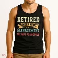Retired Under New Management See Wife For Details Husband Tank Top thumb 3