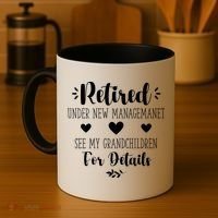 Retired Under New Management See Grandchildren For Details Coffee Mug thumb 4