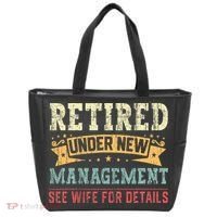 Retired Under New Management See Wife For Details Husband Tote Bag thumb 0