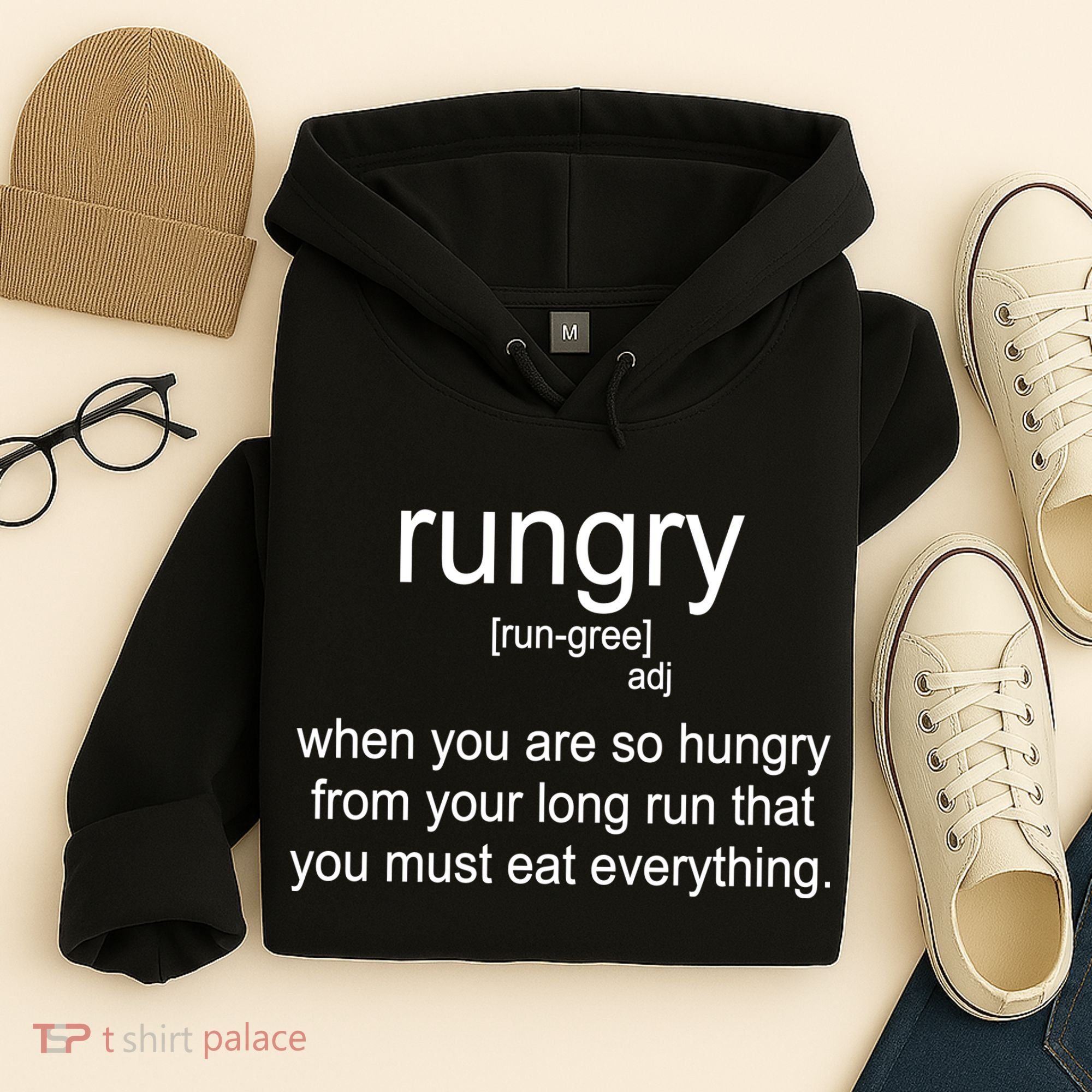Rungry Definition Funny Hoodie