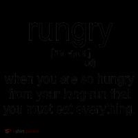 Rungry Definition Funny Coffee Mug thumb 5