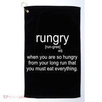 Rungry Definition Funny Golf Towel thumb 0