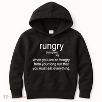 Rungry Definition Funny Kids Hoodie thumb 0