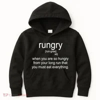 Rungry Definition Funny Kids Hoodie thumb 0