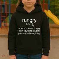 Rungry Definition Funny Kids Hoodie thumb 3