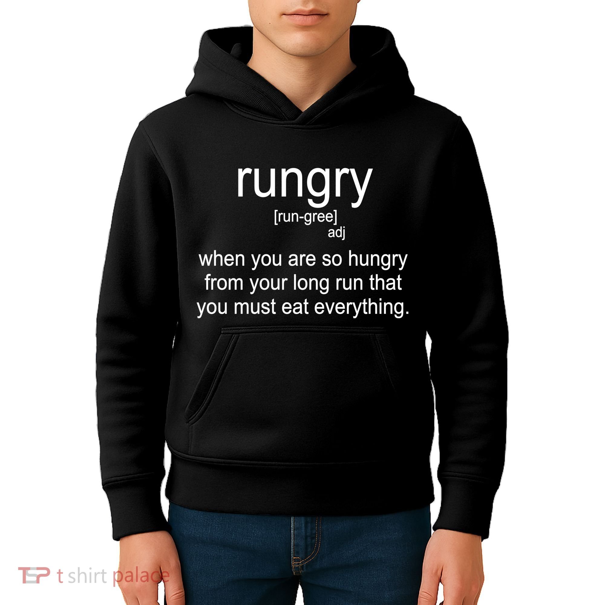 Rungry Definition Funny Kids Hoodie