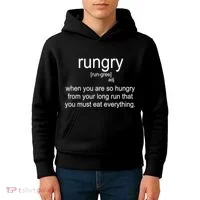 Rungry Definition Funny Kids Hoodie thumb 4