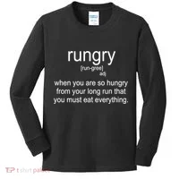 Rungry Definition Funny Kids Long Sleeve Shirt thumb 0
