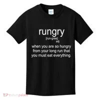Rungry Definition Funny Kids T-Shirt thumb 0