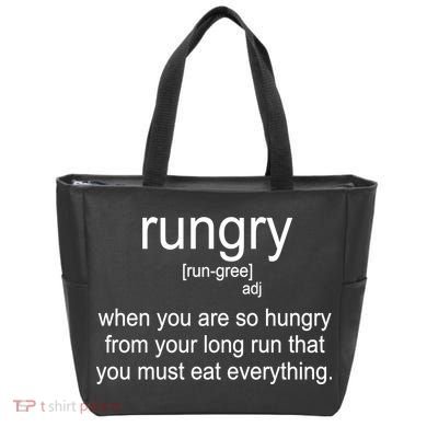 Rungry Definition Funny Tote Bag