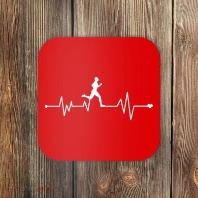 Runner Heartbeat Pulse Coaster