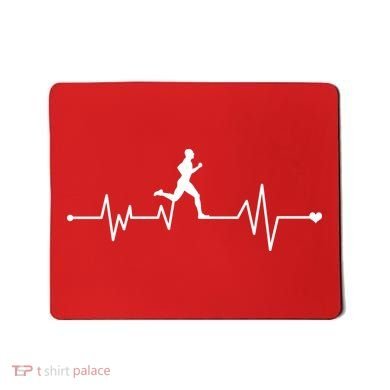 Runner Heartbeat Pulse Mousepad