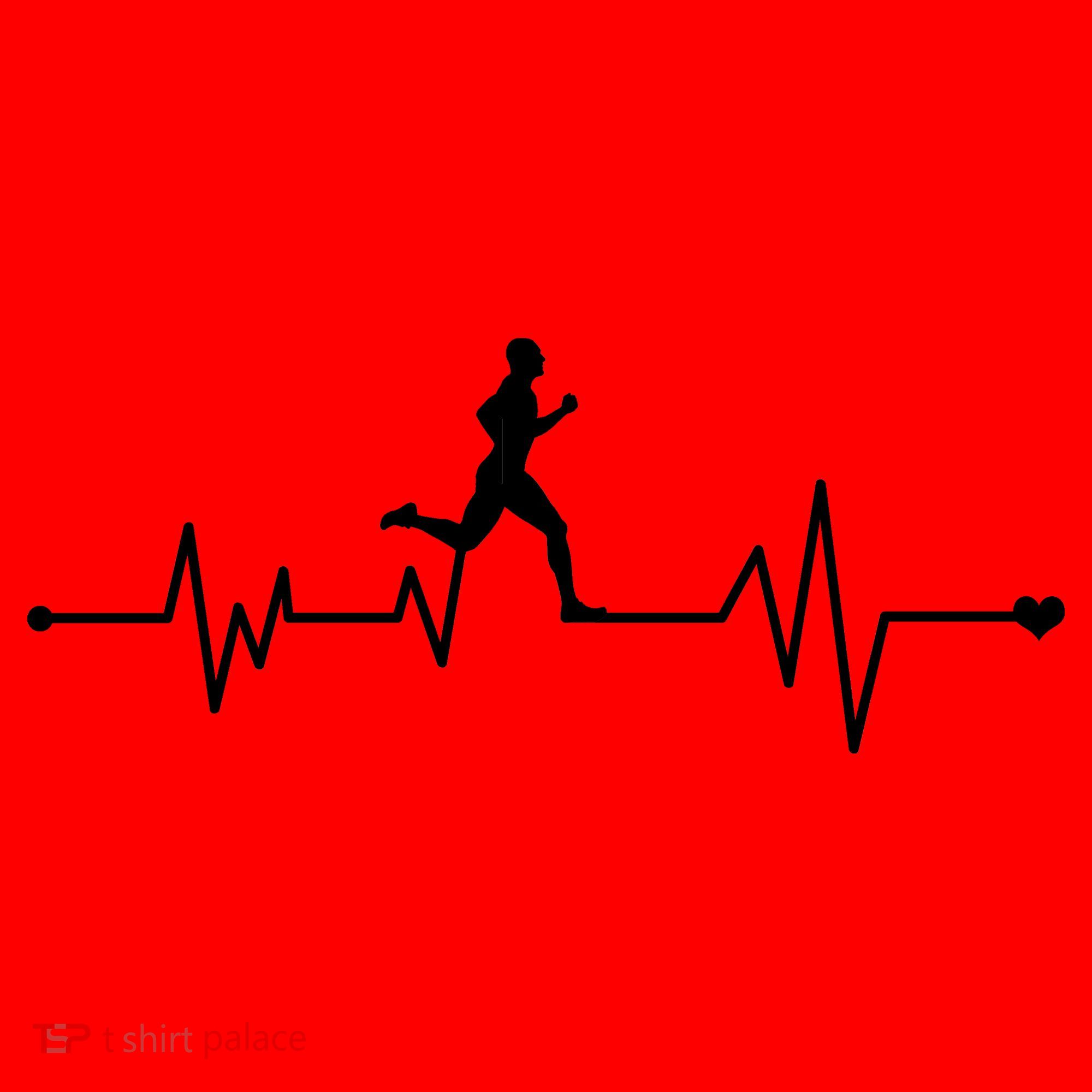 Runner Heartbeat Pulse Santa Hat