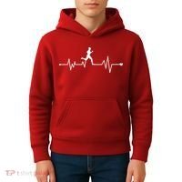 Runner Heartbeat Pulse Kids Hoodie thumb 4